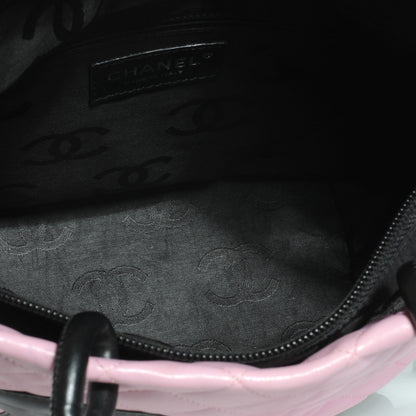 Chanel Calfskin Quilted Medium Cambon Tote Pink Black 5 of 7