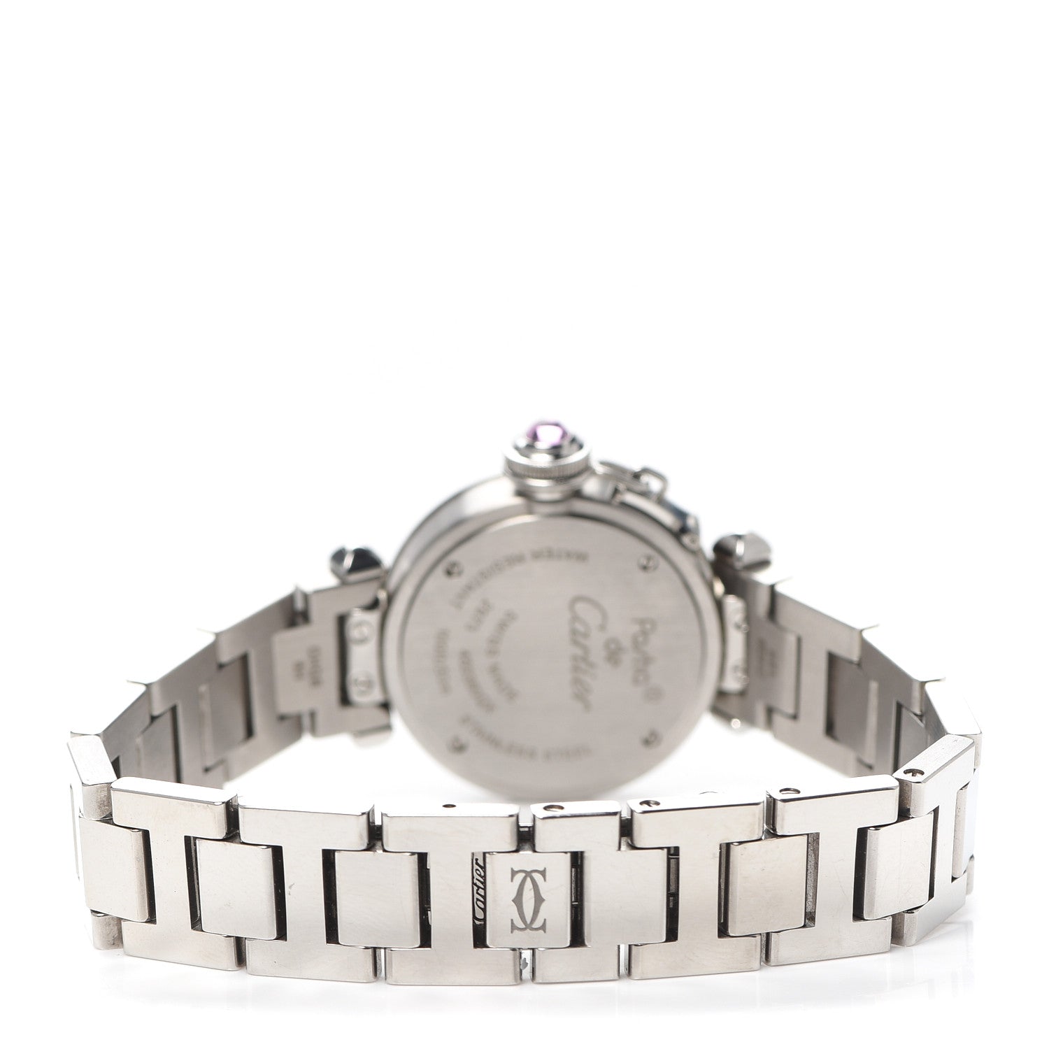 Cartier Stainless Steel 27mm Miss Pasha Quartz Watch Pink 3 of 6