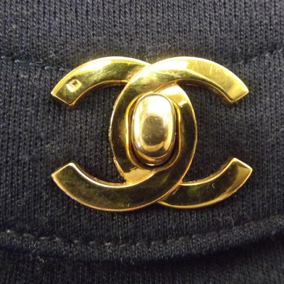 Jersey Ribbon Stitch Flap Navy
