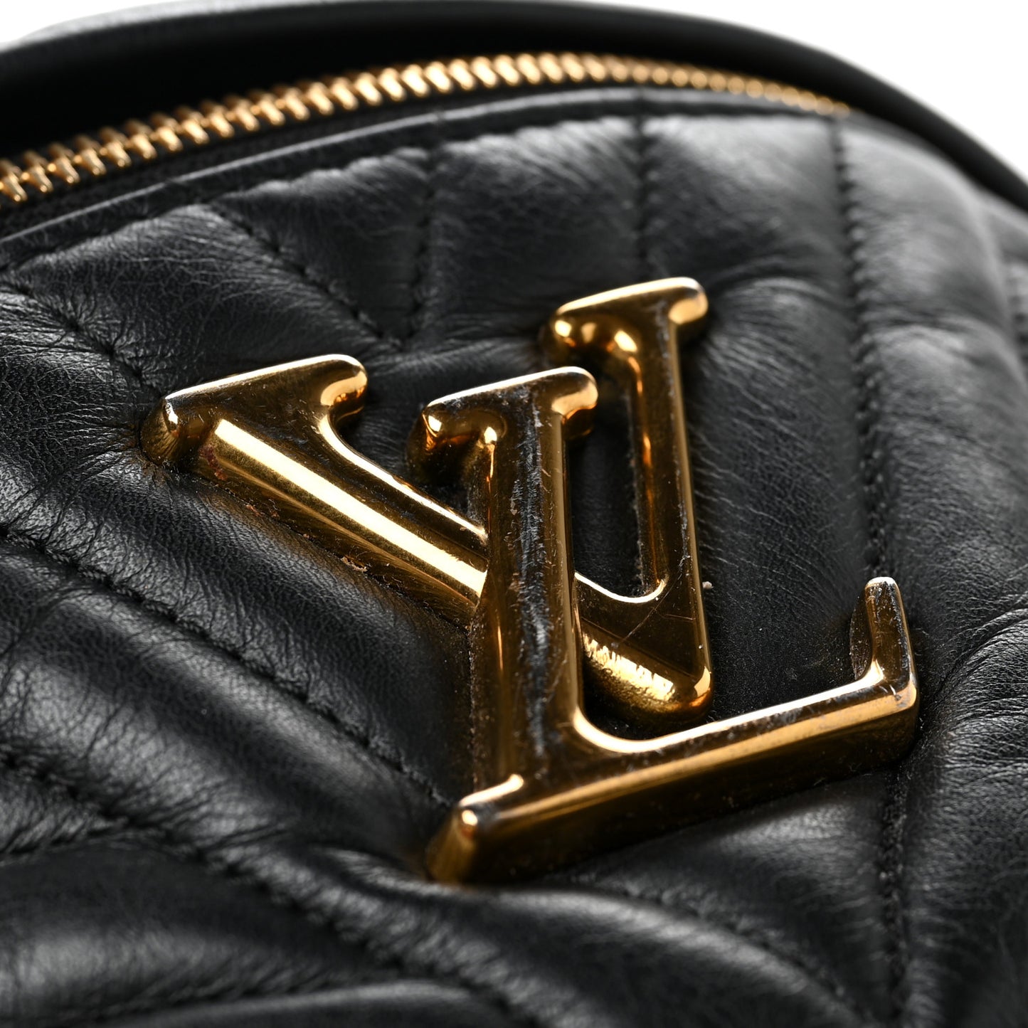 Calfskin Quilted New Wave Bumbag Black