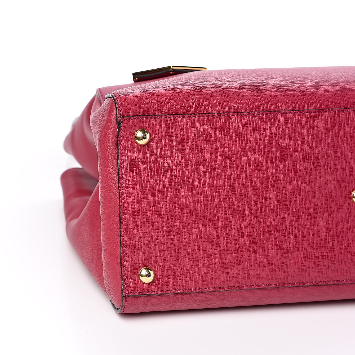 Fendi Vitello Elite Flamingo Regular 2Jours Tote Amarena 8 of 11