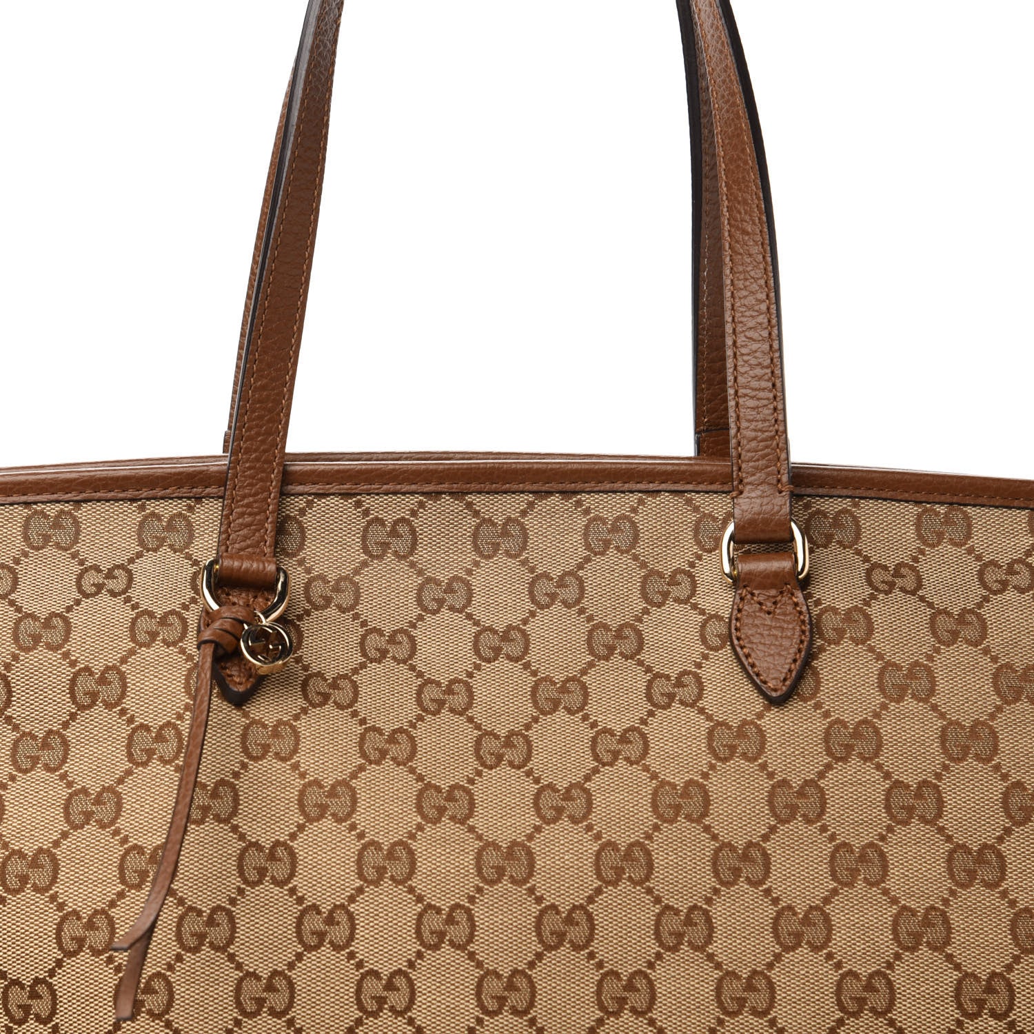 Gucci Monogram Medium Bree Zippered Tote Beige Tabacco 11 of 11