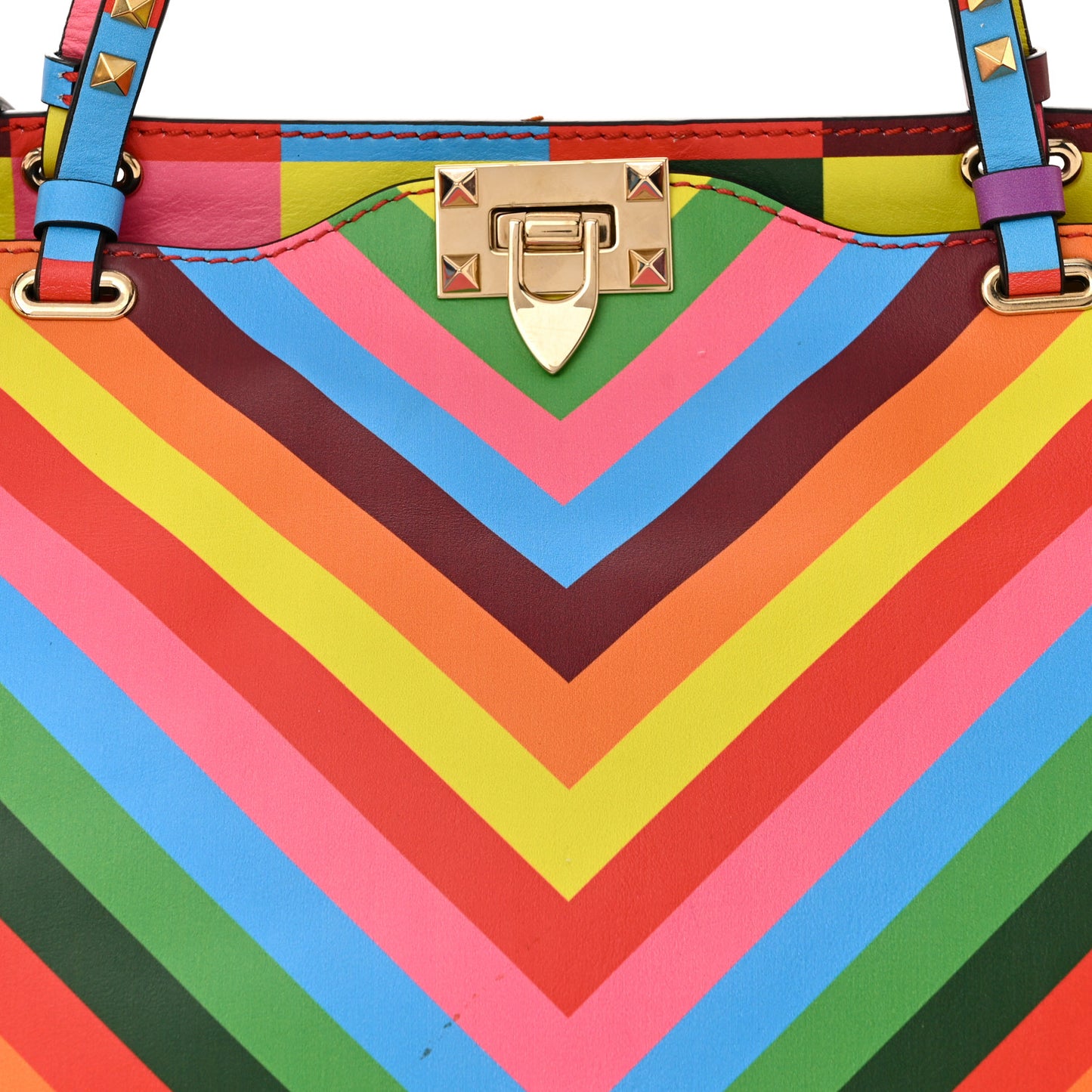 Vitello 1973 Medium Rockstud Tote Multicolor
