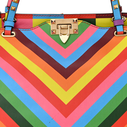 Valentino Garavani Vitello 1973 Medium Rockstud Tote Multicolor 7 of 12