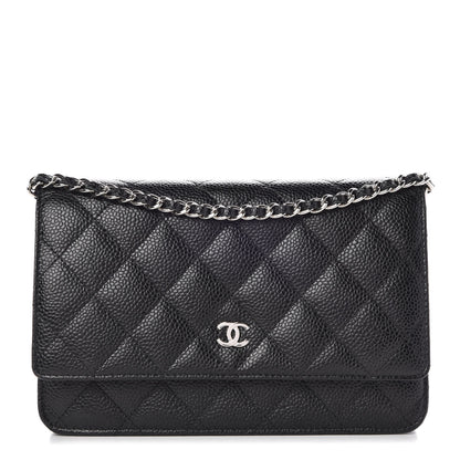 Chanel Caviar Quilted Wallet On Chain WOC Black 1 of 9
