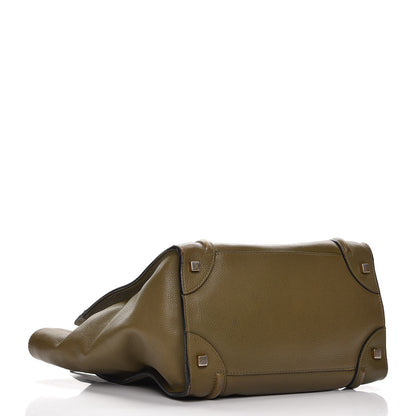 Celine Drummed Calfskin Mini Luggage Jungle 4 of 20