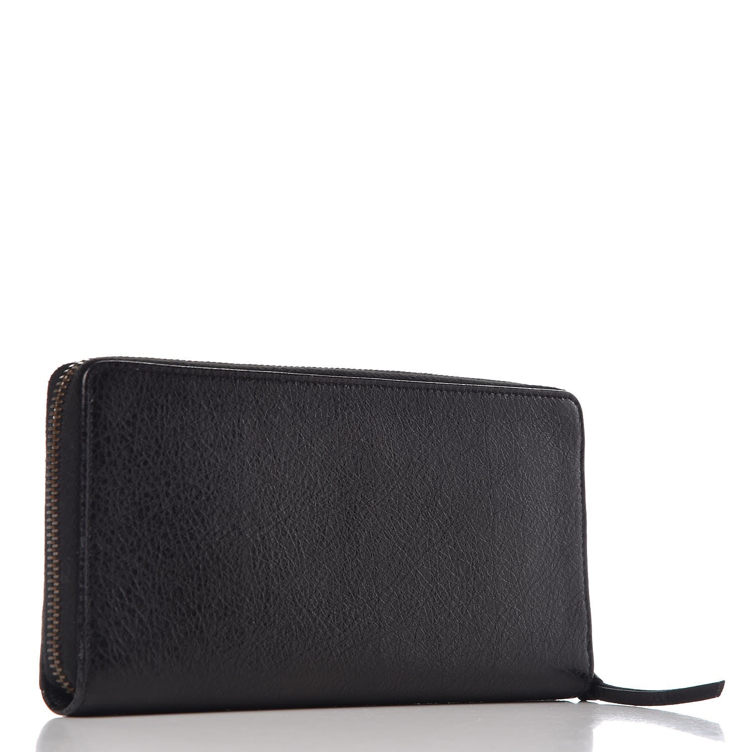 Balenciaga Agneau Classic Hardware Continental Zip Around Wallet Black 3 of 8