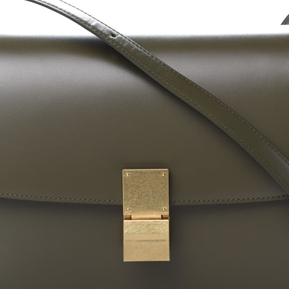 Celine Box Calfskin Classic Box Medium Flap Bag Army Green 10 of 10