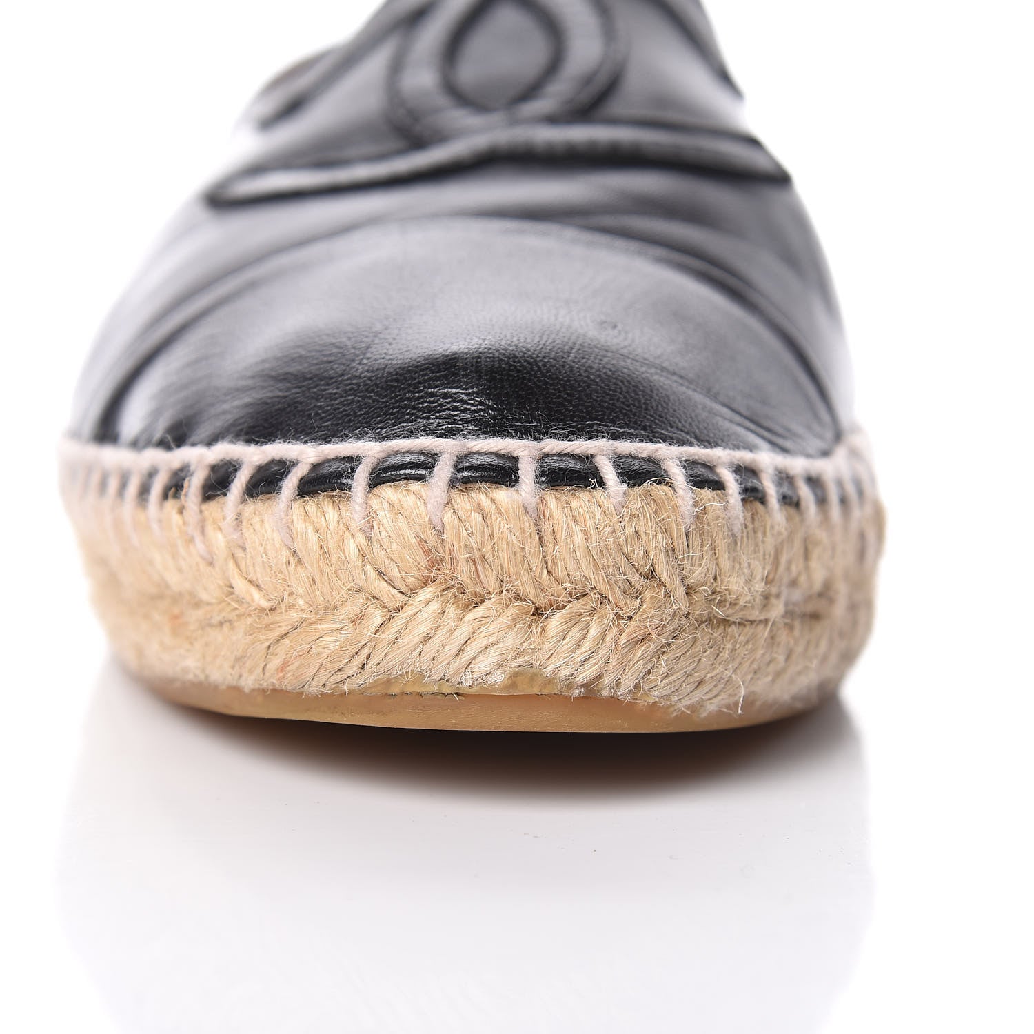 Chanel Lambskin CC Espadrilles 40 Black 15 of 19