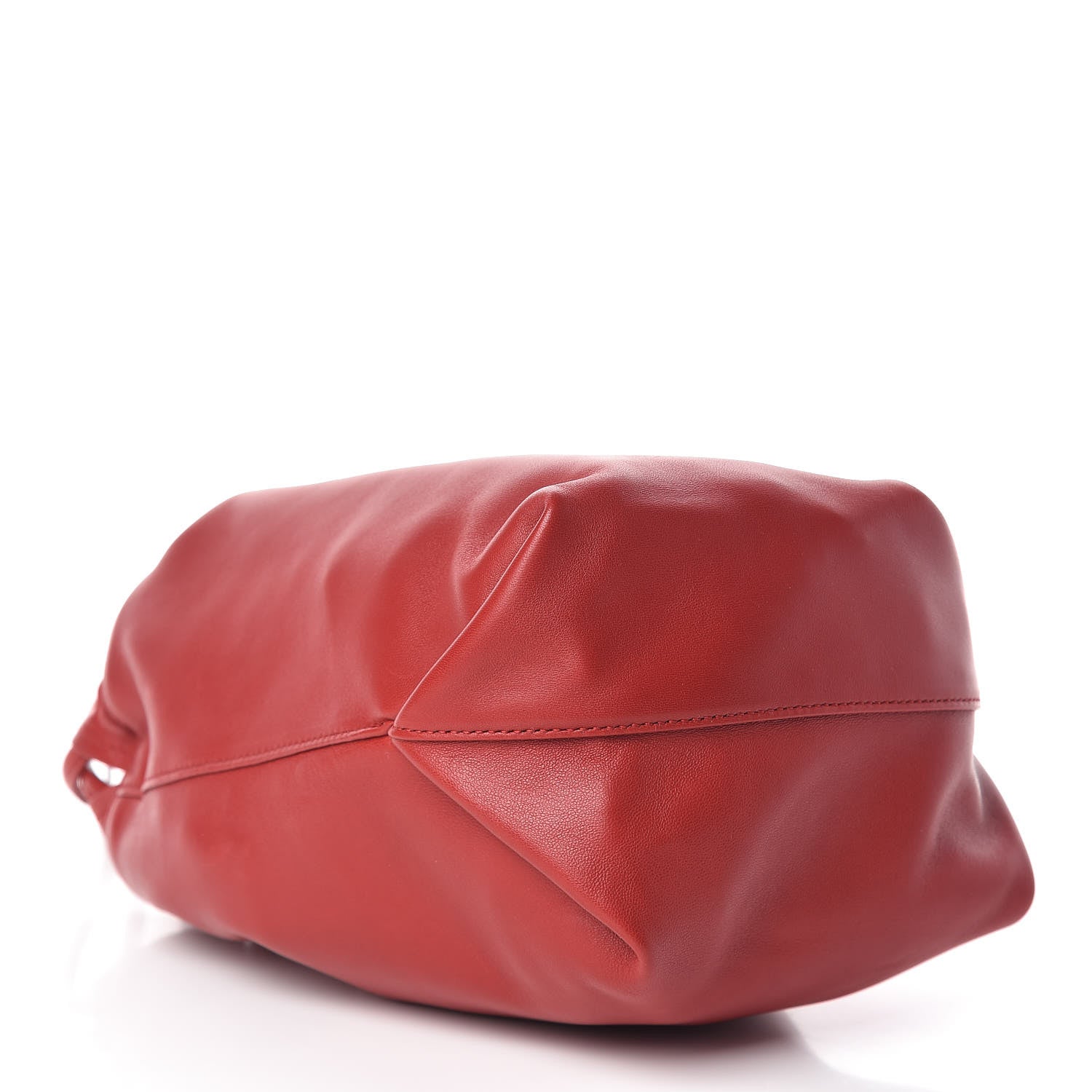 Saint Laurent Lambskin Small Teddy Bucket Bag Red 5 of 12