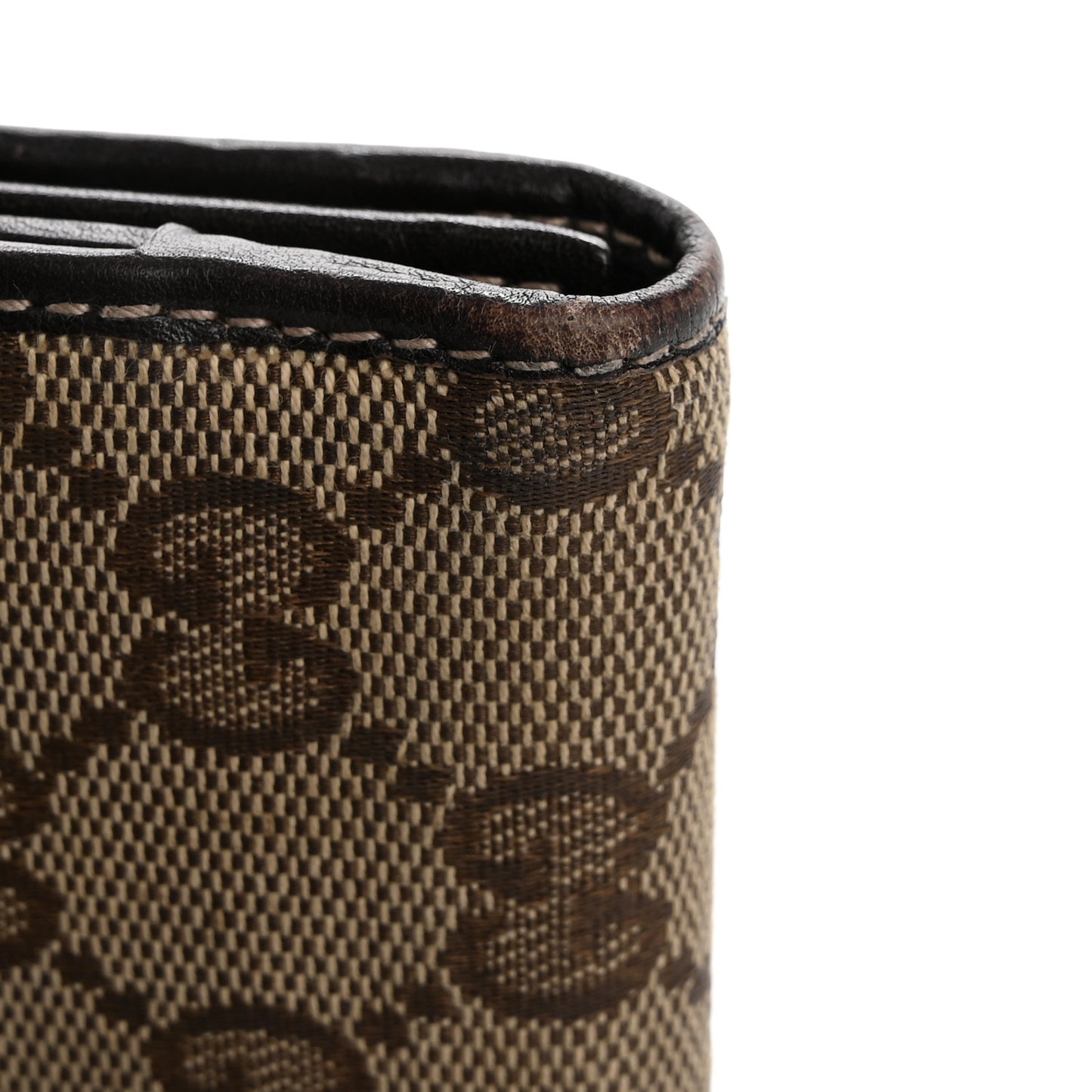 Monogram Heart Continental Wallet Dark Brown