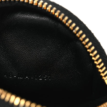 Christian Dior Supple Calfskin Cannage Round Detachable Caro Coin Purse Black 7 of 7