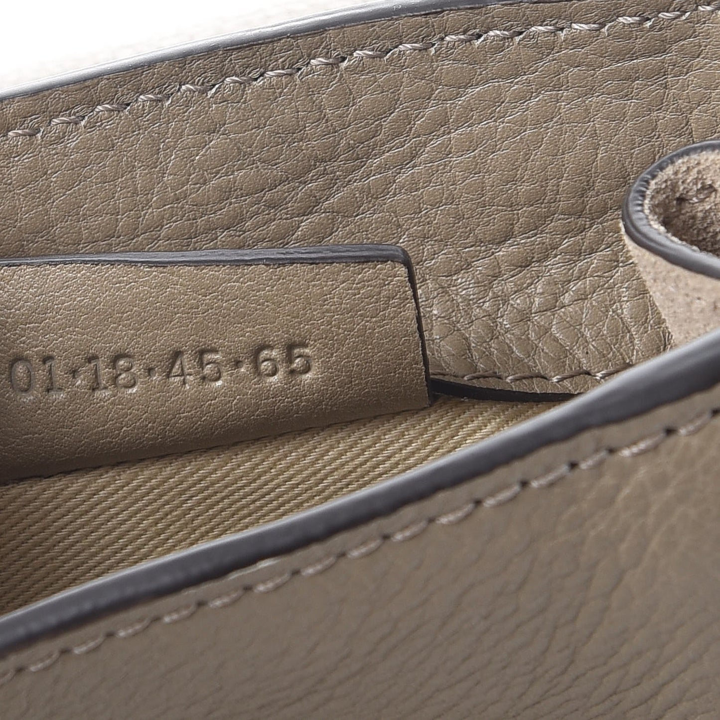 Suede Calfskin Mini Faye Backpack Motty Grey