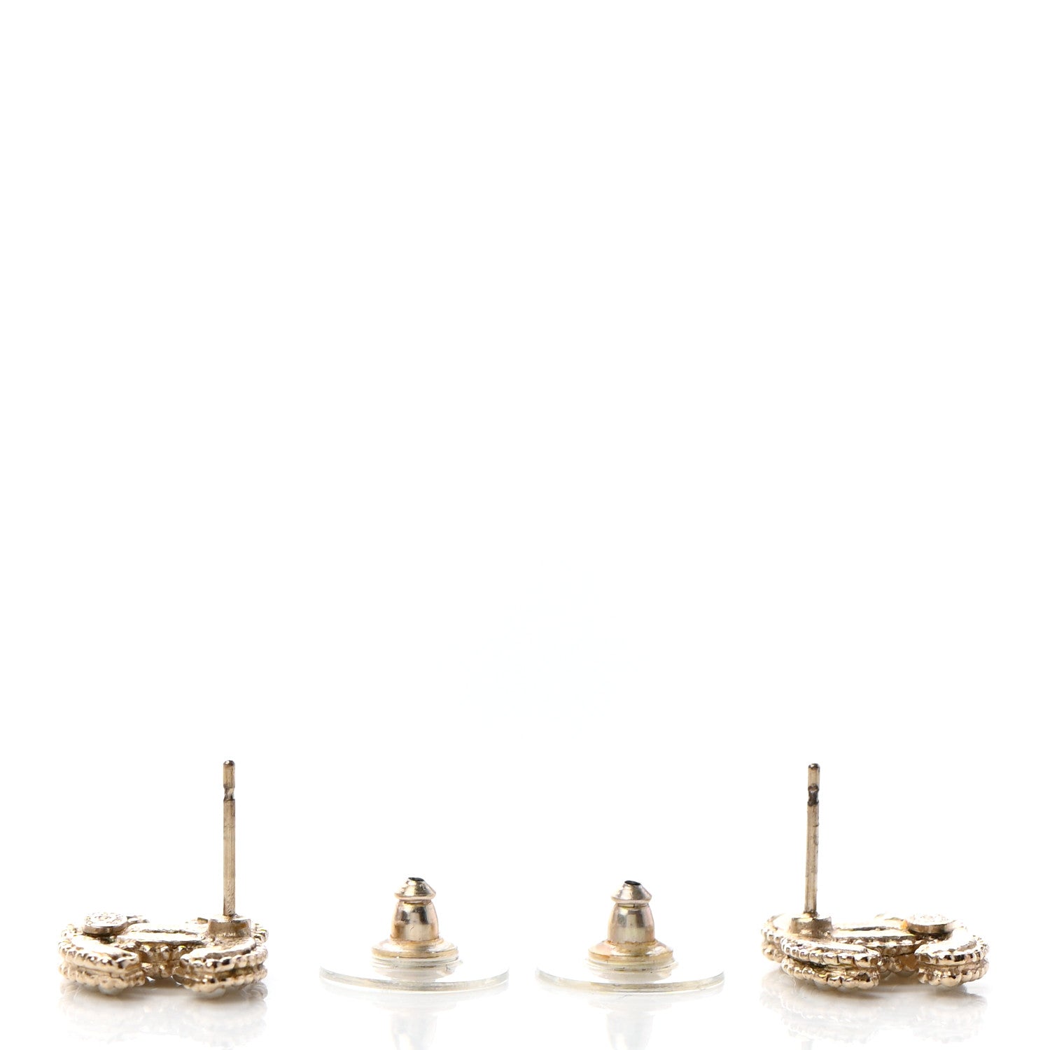 Chanel Pearl CC Earrings Gold 3 of 4