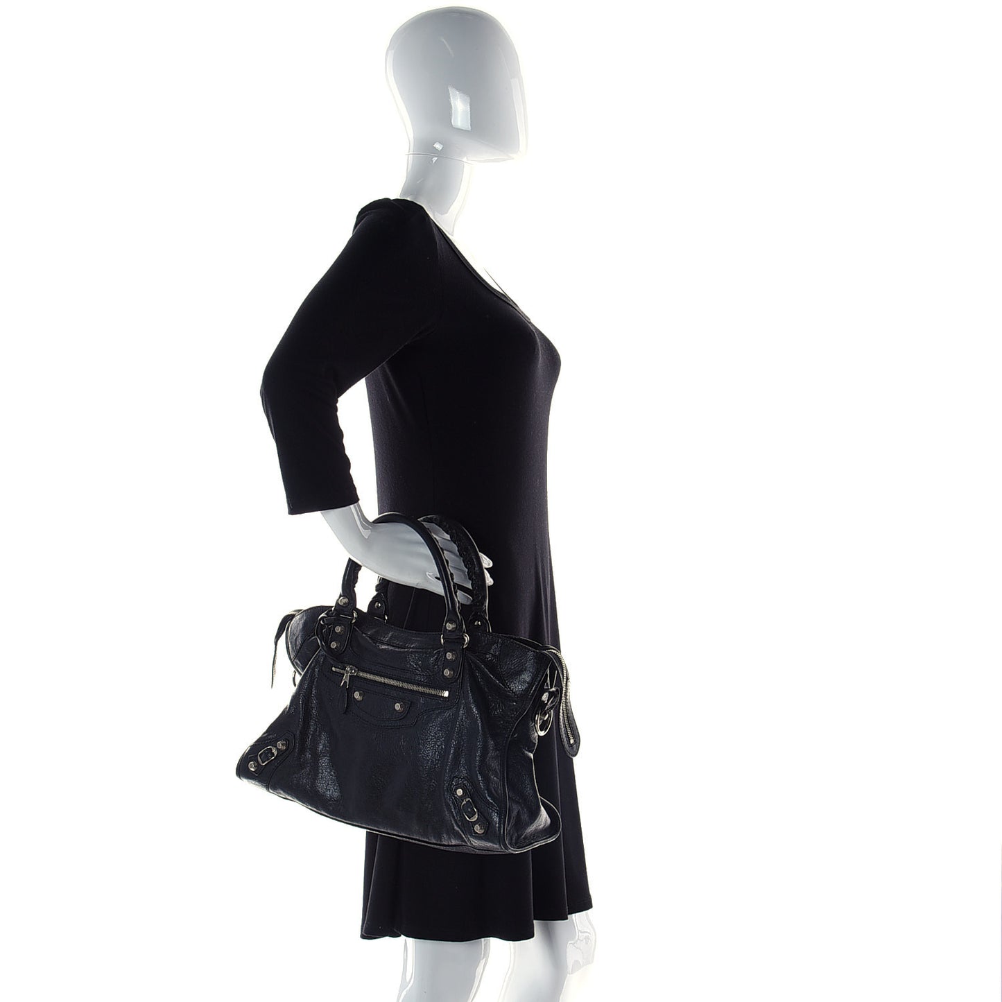 Agneau Giant 12 Silver Hardware City Black