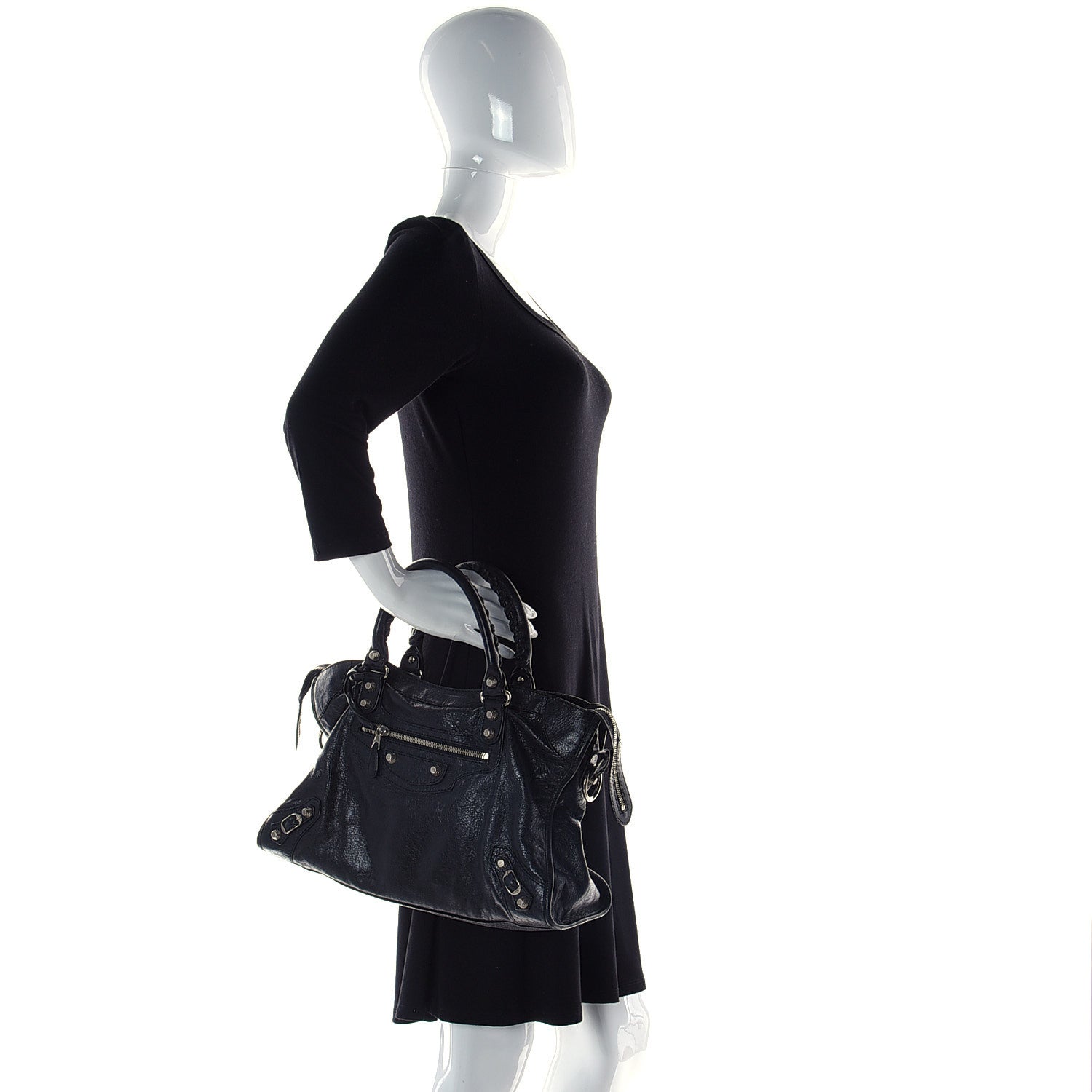 Balenciaga Agneau Giant 12 Silver Hardware City Black 2 of 12