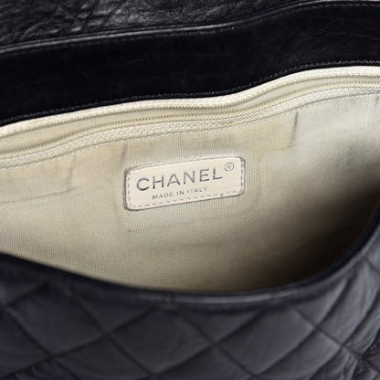 Chanel Washed Lambskin Quilted Maxi Chain Around Flap Black 6 of 7