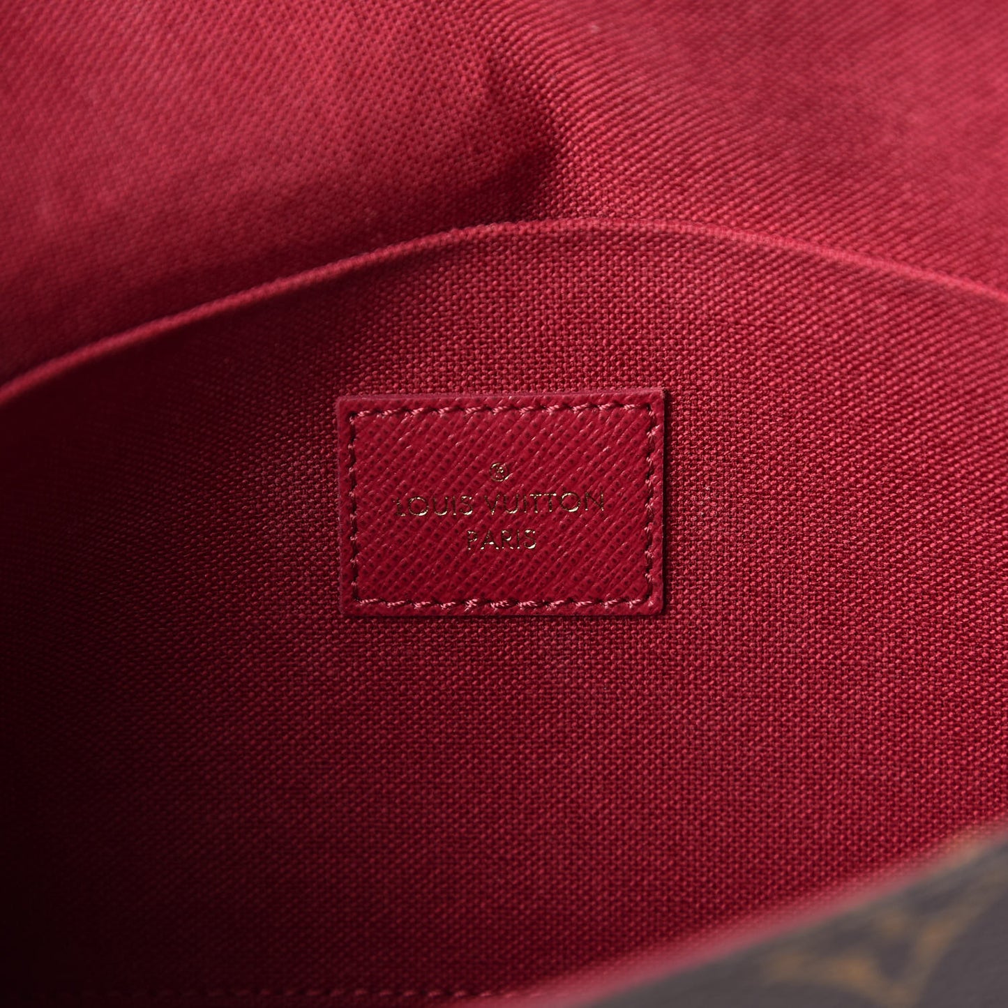 Monogram Pochette Felicie Chain Wallet Fuchsia