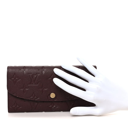 Louis Vuitton Empreinte Emilie Wallet Wine 2 of 8