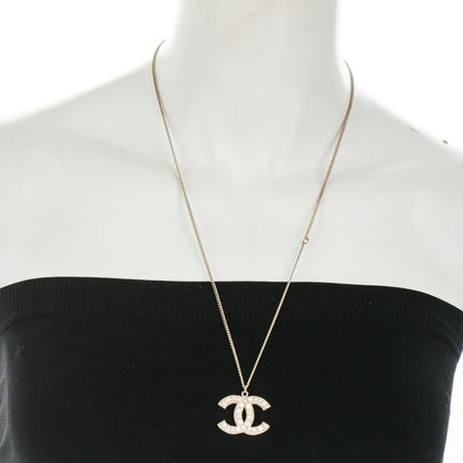 Chanel Pearl CC Pendant Necklace Gold 2 of 7
