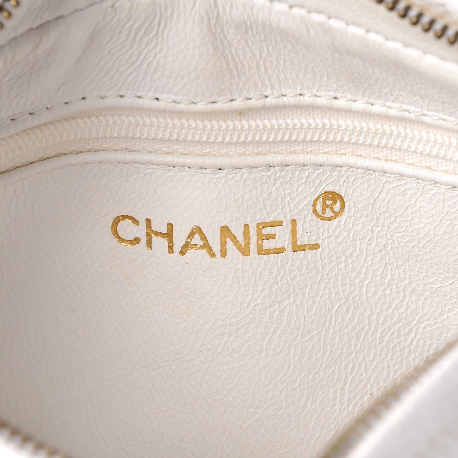 Chanel Lizard Quilted Camera Case White 6 of 12
