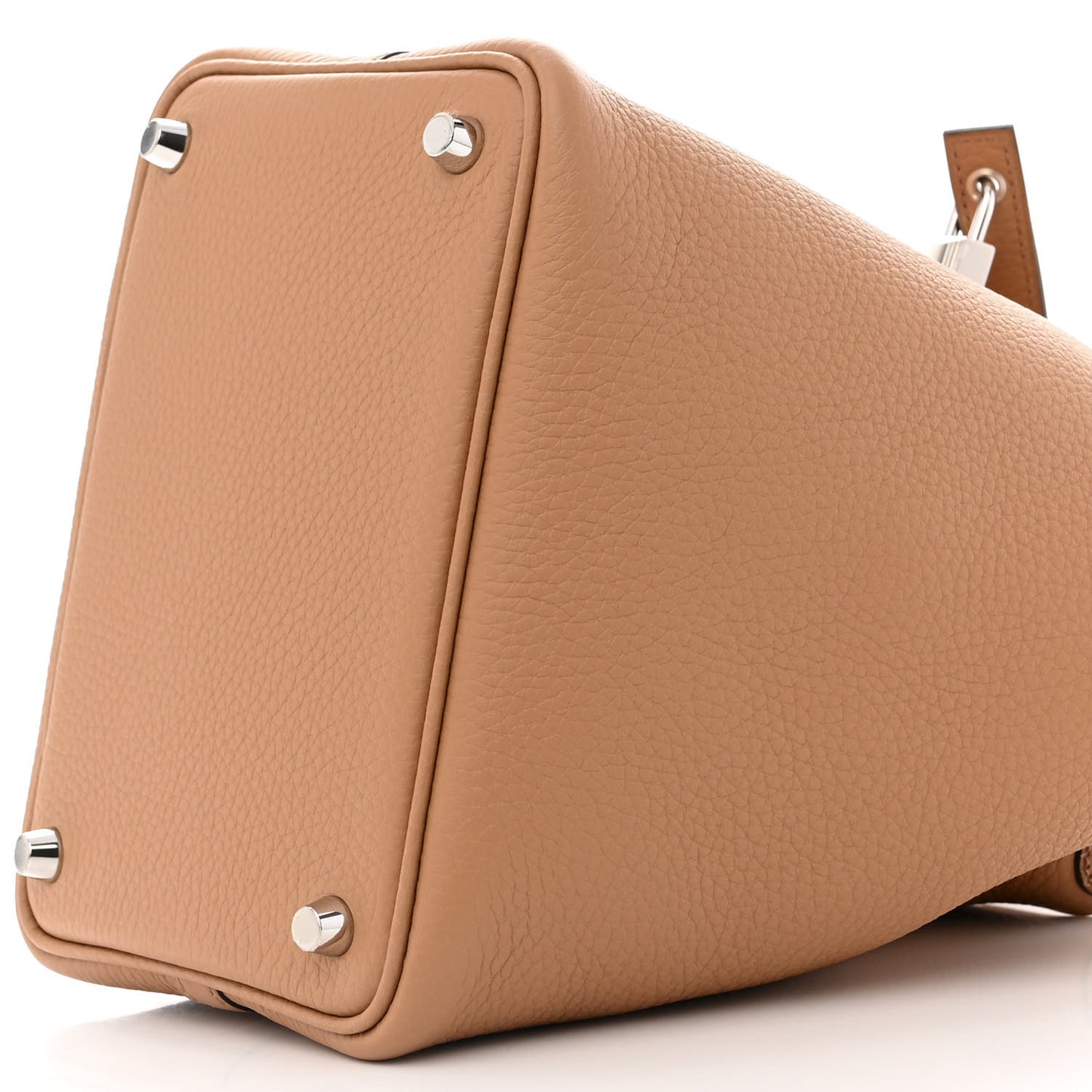 Taurillon Clemence Matte Alligator Picotin Lock Touch 18 PM Chai