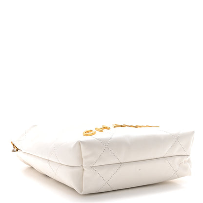 Chanel Shiny Calfskin Quilted Mini Chanel 22 White 4 of 10