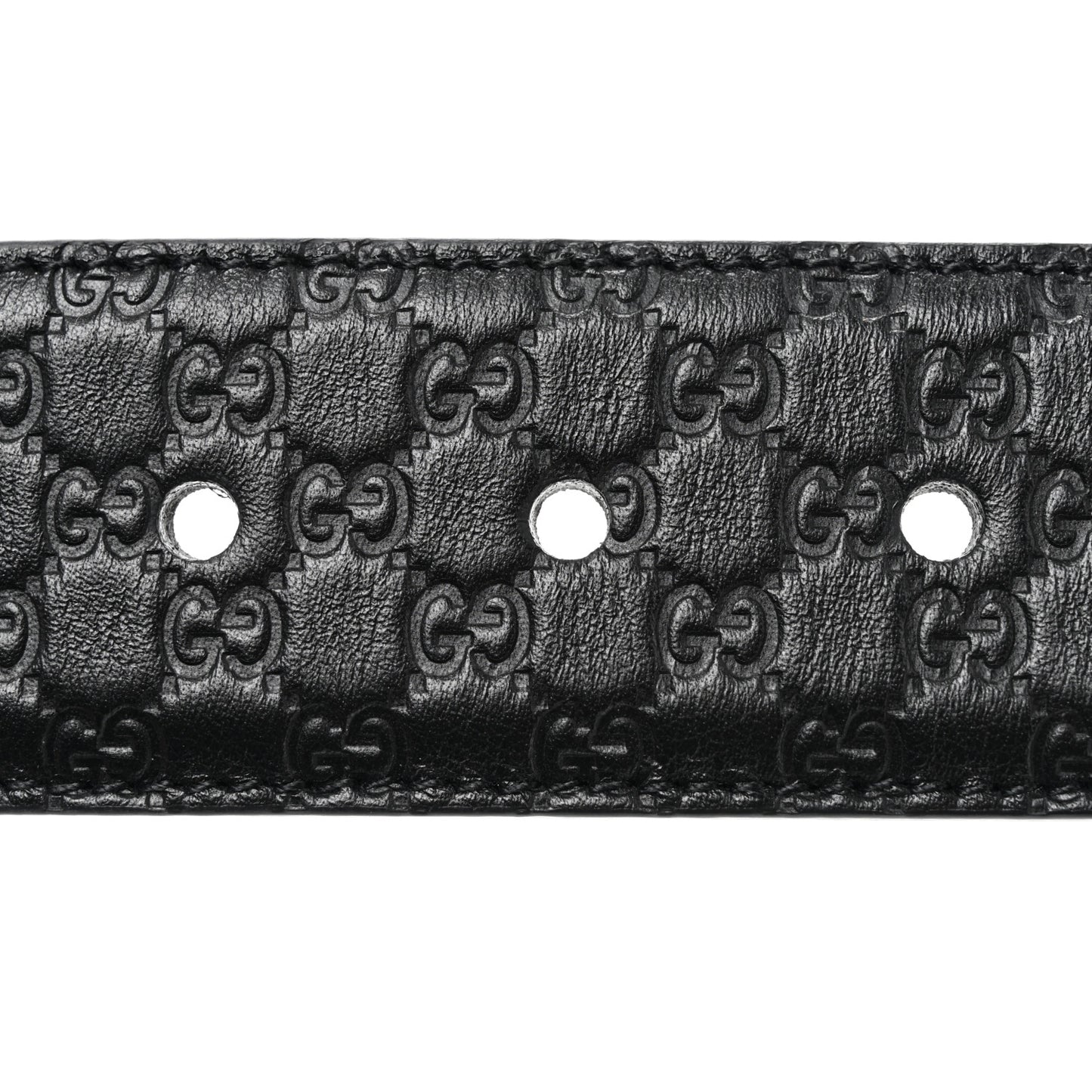 Soft Microguccissima Margaux Calfskin Belt 90 36 Black