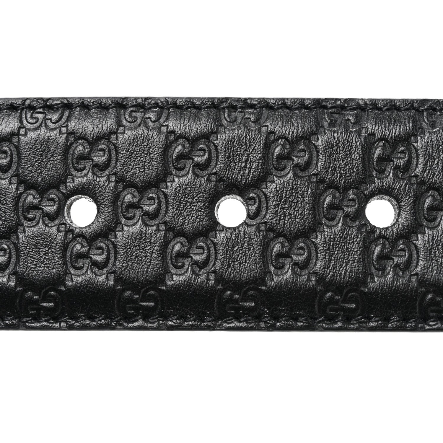 Gucci Soft Microguccissima Margaux Calfskin Belt 90 36 Black 4 of 5