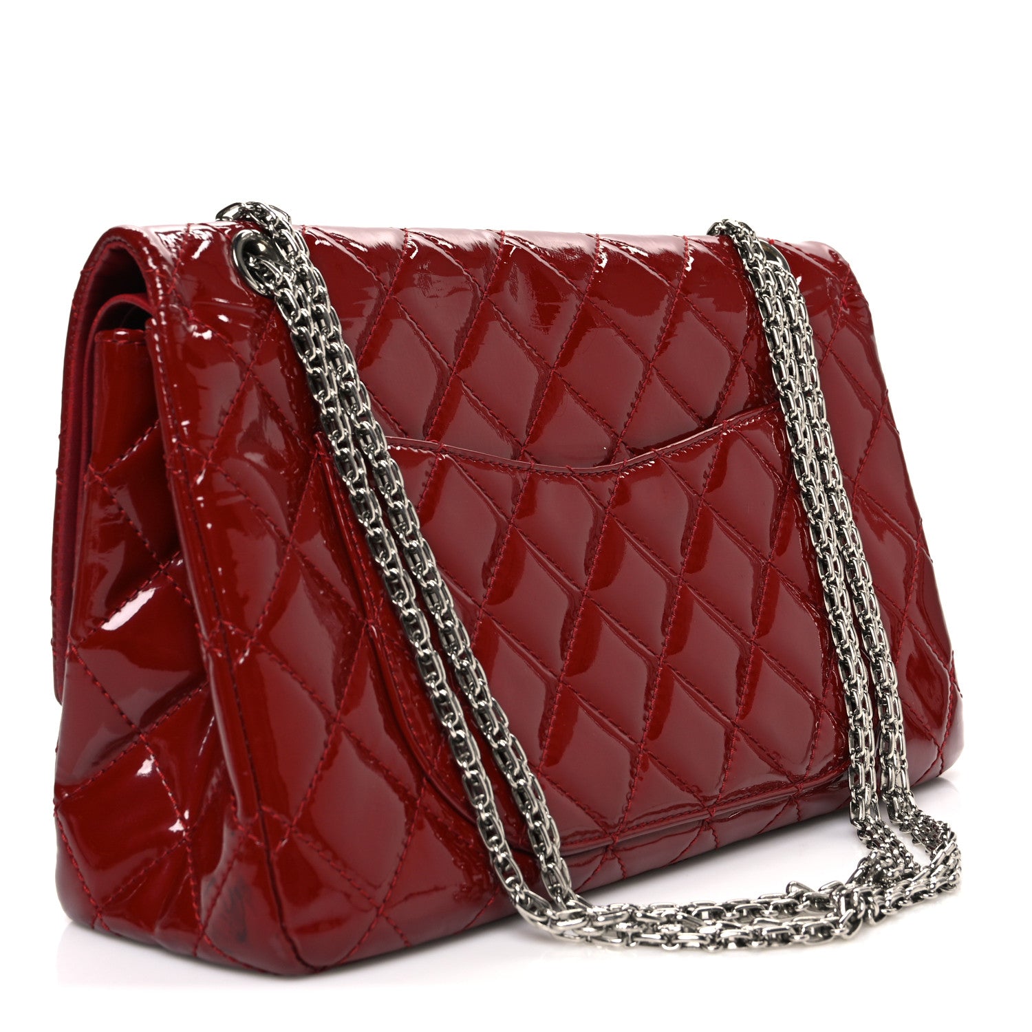 Chanel Patent Quilted 2.55 Reissue 226 Flap Red 3 of 13