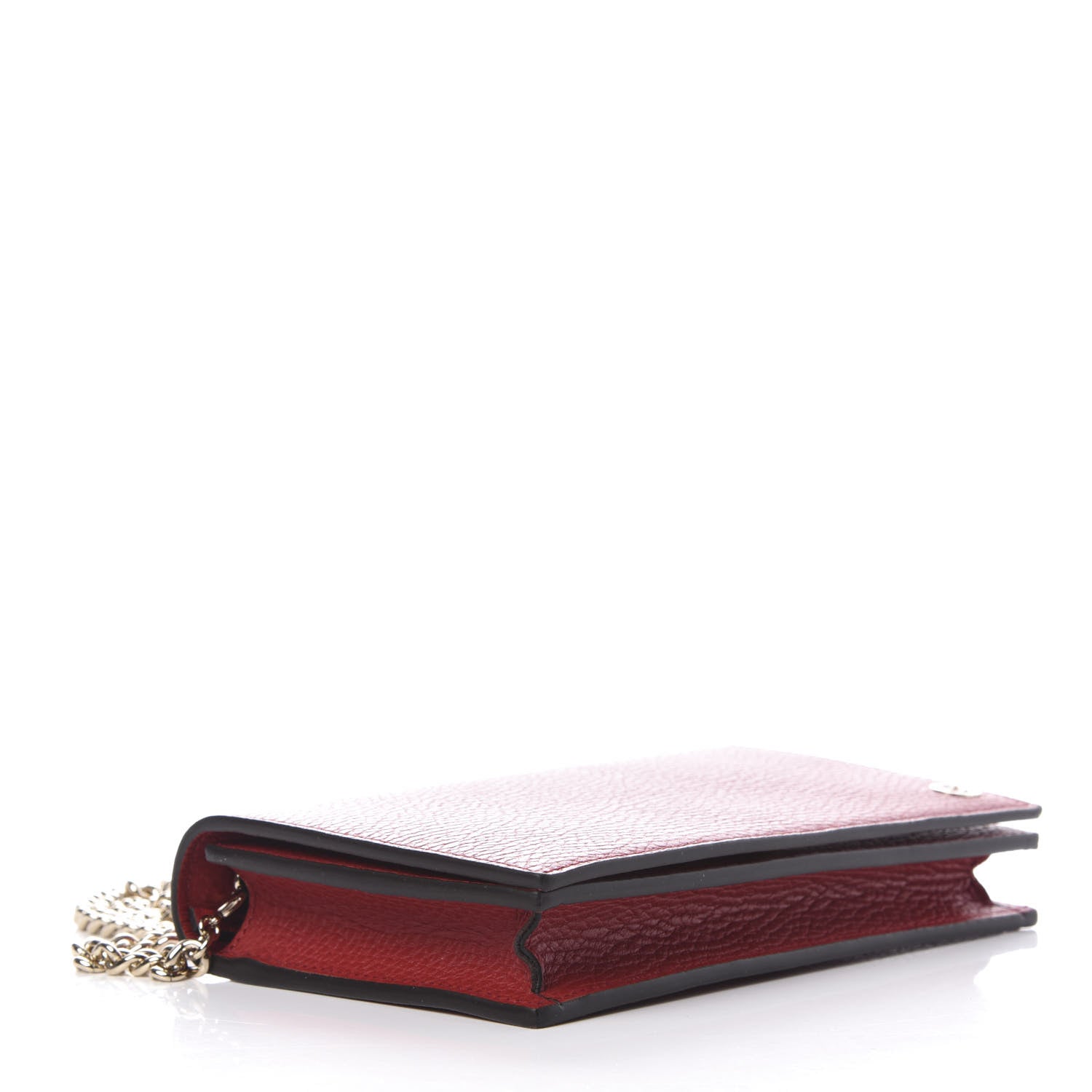 Gucci Dollar Calfskin Medium Betty Chain Wallet Tabasco 4 of 8