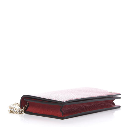 Gucci Dollar Calfskin Medium Betty Chain Wallet Tabasco 4 of 8