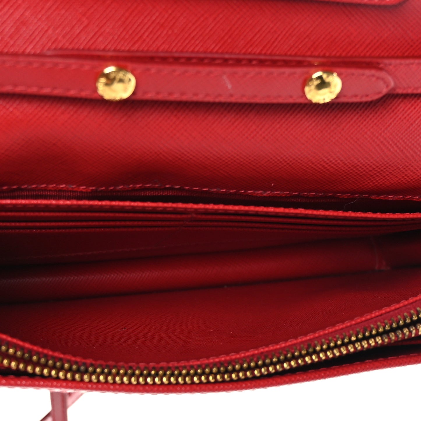 Saffiano Metal Flap Wallet With Strap Fuoco