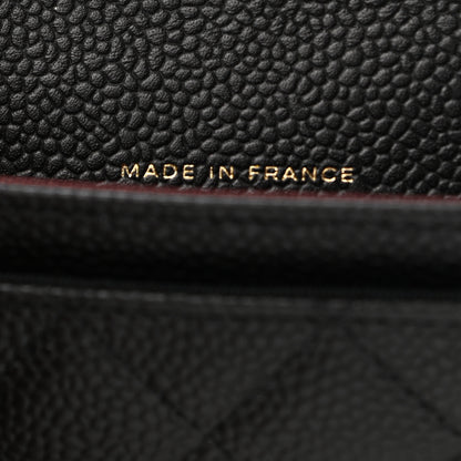 Chanel Caviar Quilted Flap Card Holder Wallet Black 6 of 8