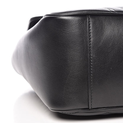 Gucci Calfskin Matelasse Large GG Marmont Shoulder Bag Black 12 of 14