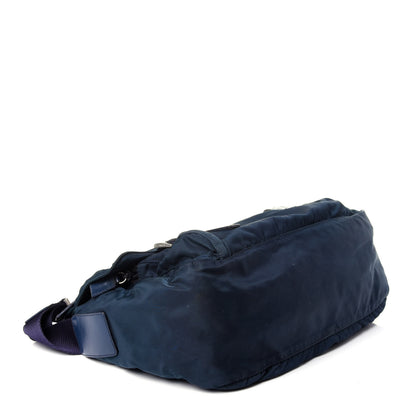 Prada Nylon Vela Messenger Bag Blue 5 of 18