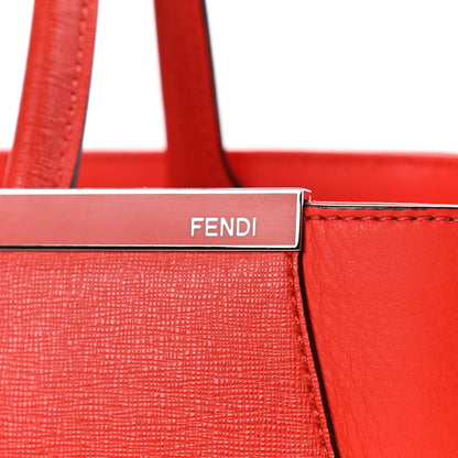 Fendi Vitello Elite Regular 2Jours Tote Papavero 5 of 11