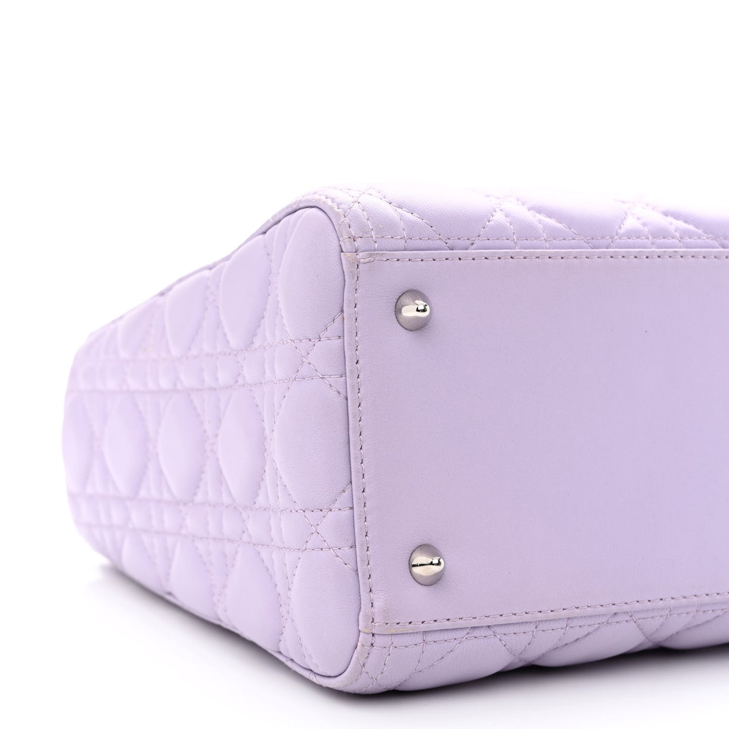 Lambskin Cannage Medium Lady Dior Purple