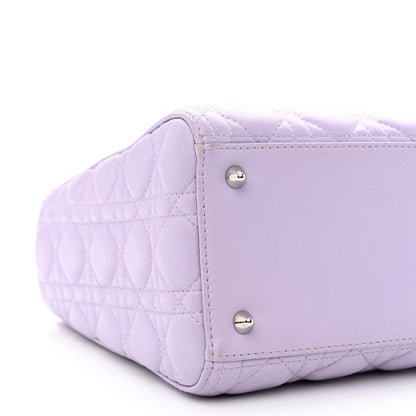 Christian Dior Lambskin Cannage Medium Lady Dior Purple 9 of 14