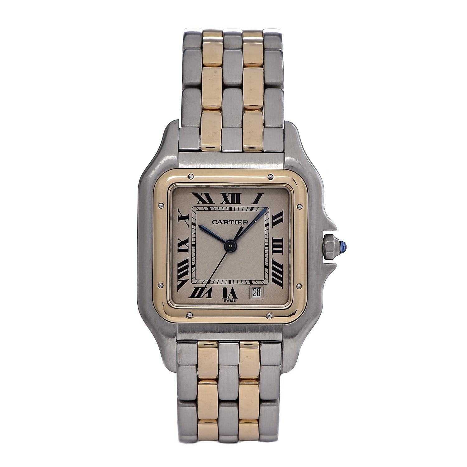 Cartier Stainless Steel 18K Yellow Gold 27mm Panthere Quartz Watch 1 of 8