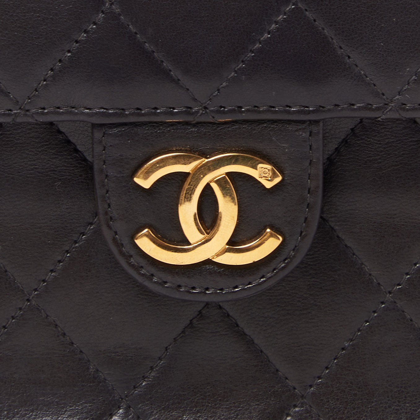 Chanel Lambskin Quilted Small Single Flap Black 7 of 9