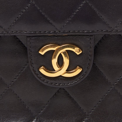 Chanel Lambskin Quilted Small Single Flap Black 7 of 9