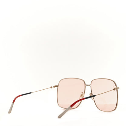 Gucci Rectangular Frame Interlocking G Sunglasses GG0394S Pink 4 of 8