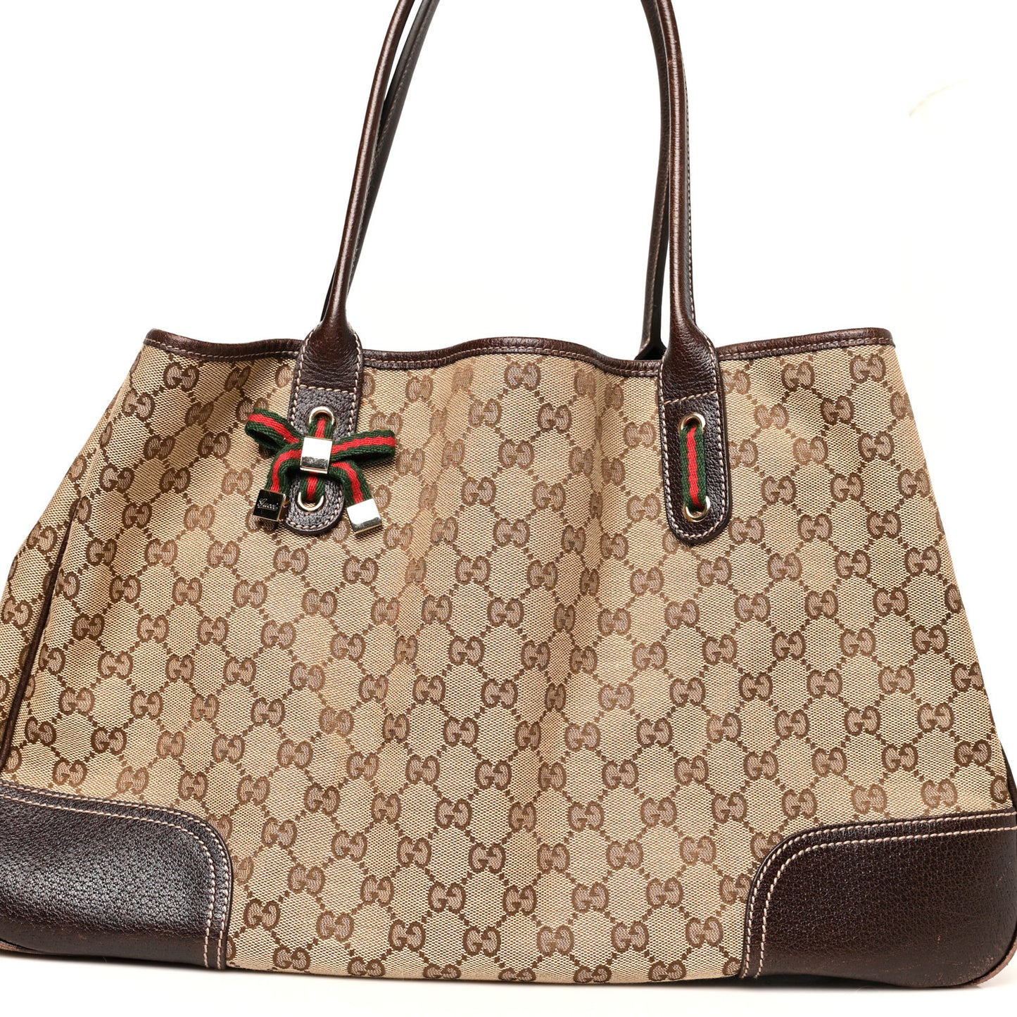 Monogram Large Princy Tote Dark Brown