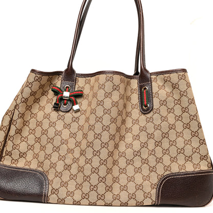 Gucci Monogram Large Princy Tote Dark Brown 8 of 13