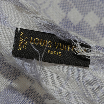 Louis Vuitton Cashmere Silk Damier Azur Stole 8 of 8