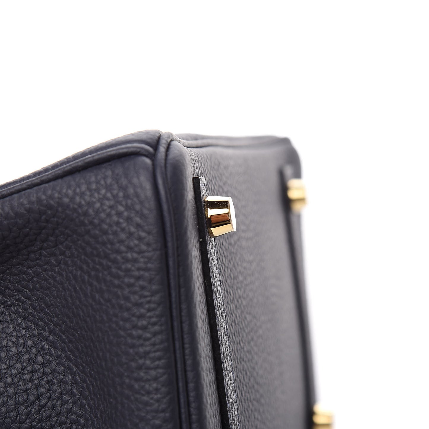 Togo Horseshoe Birkin 25 Bleu Nuit Rose Azalee