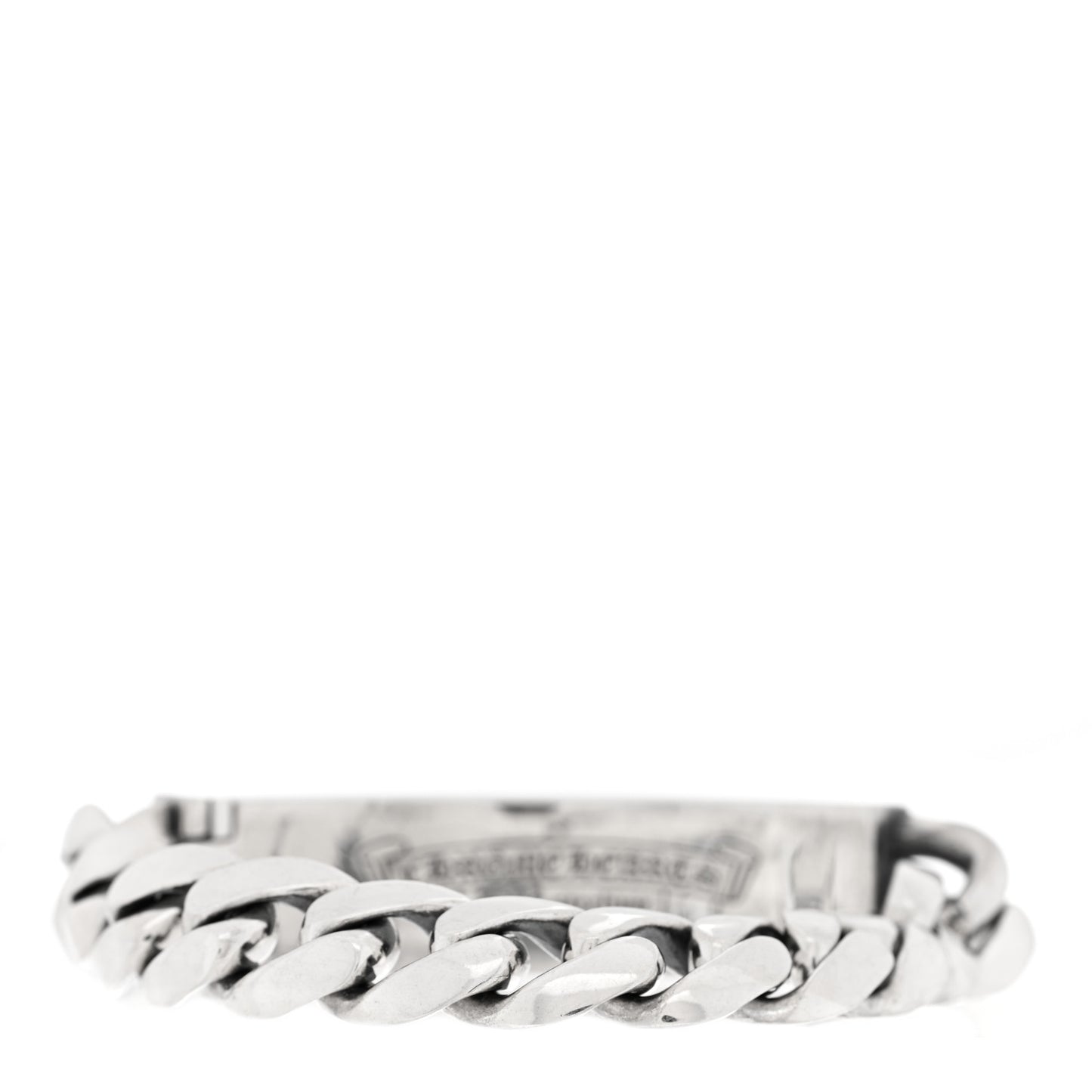 Sterling Silver Fck You Link Curb Chain Bracelet