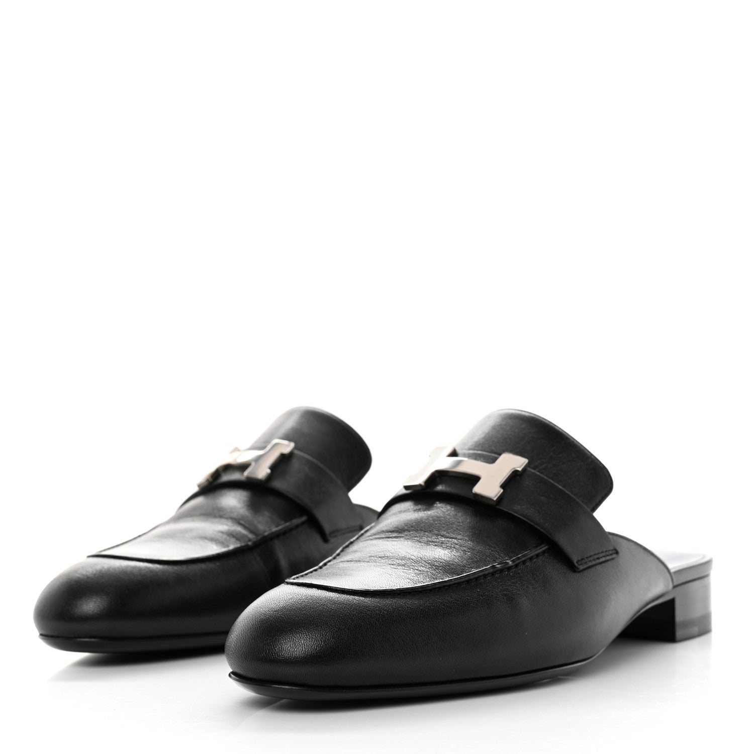 Hermes Goatskin Trocadero Mule 39 Black 3 of 9