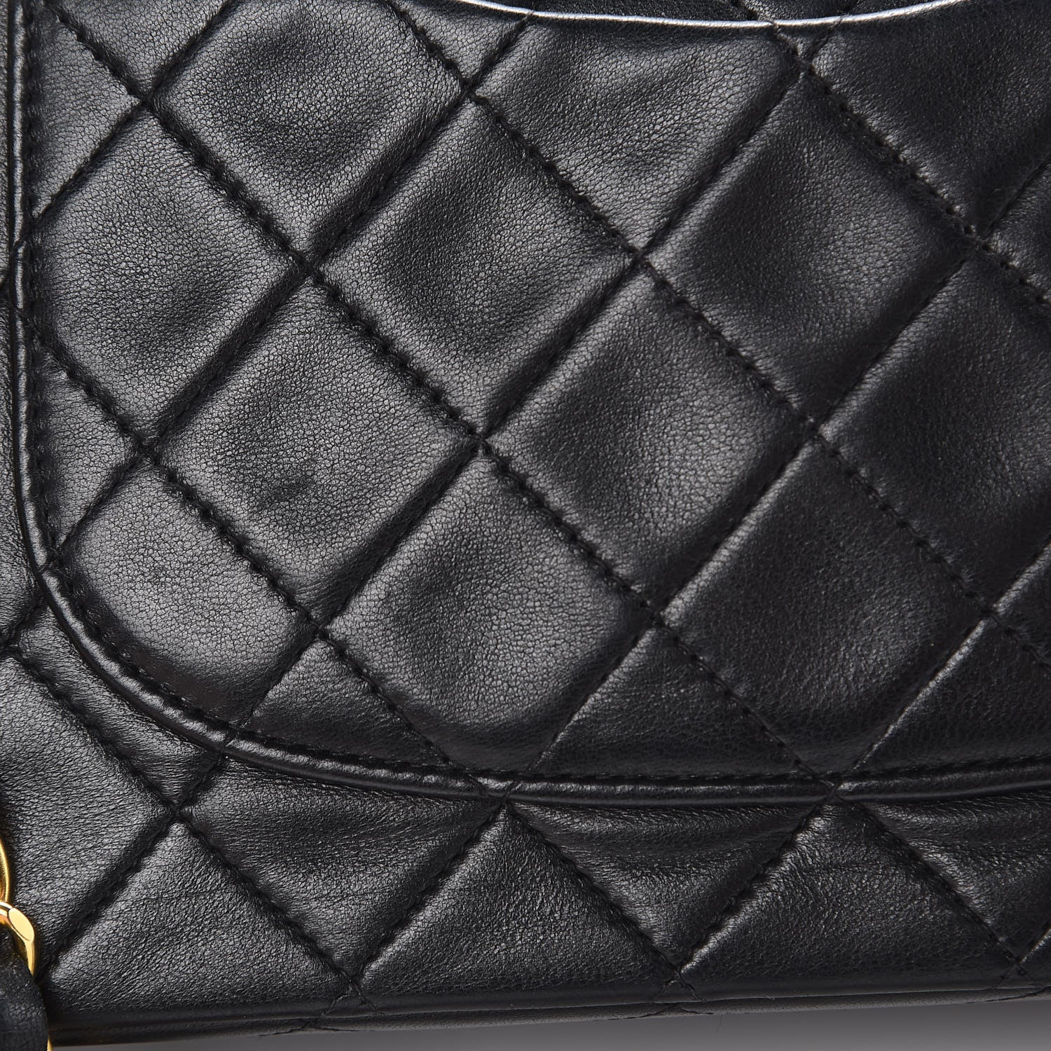 Chanel Lambskin Quilted Medium Double Flap Black 25 of 30